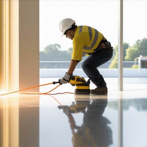 Laser-guided Floor Leveling Professional using laser level for floor leveling