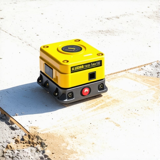 Precision floor leveling with laser-guided systems Close-up of laser-guided leveling tools ensuring a perfectly flat floor surface
