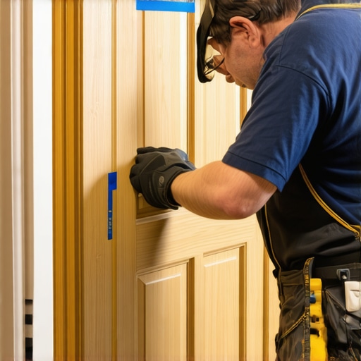 The Blue Tape Trick for Perfect Hardwood Doorway Cuts