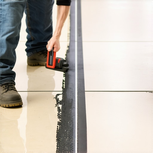 The Chalk Line Hack for Keeping Long Hallway Tiles Straight