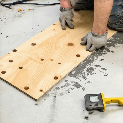 The Plywood Trick for Leveling Small Dips Without a Full Pour