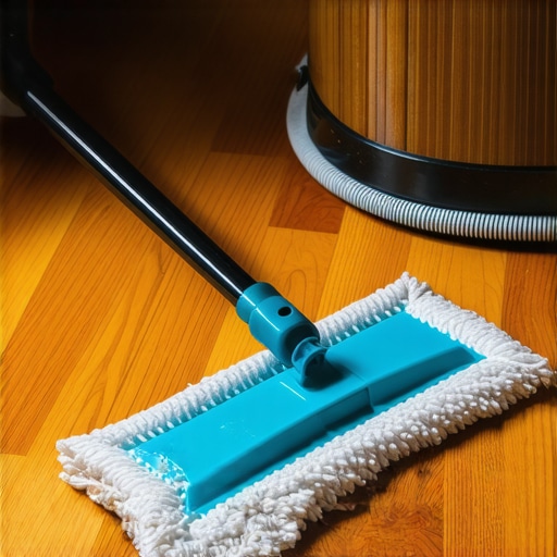  microfiber dust mop and buffer used for hardwood floor cleaning and polishing.