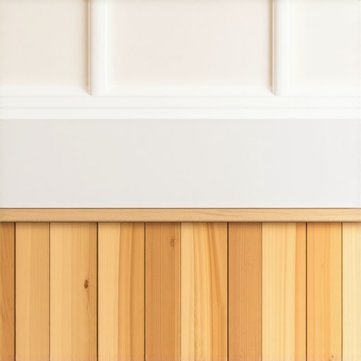 Modern home interior with hardwood floors transitioning smoothly into tiled flooring