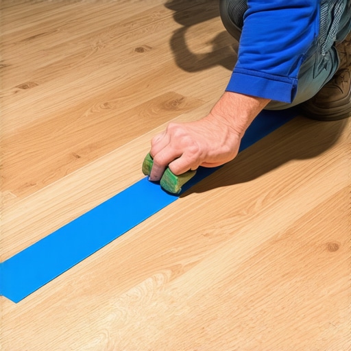 The Blue Tape Trick for Closing Gaps in Floating Hardwood