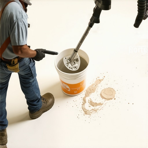 The Bucket Siphon Trick for Mixing Leveler Without the Dust