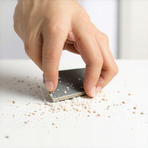 The Rubbing Stone Trick for Softening Sharp Tile Edges