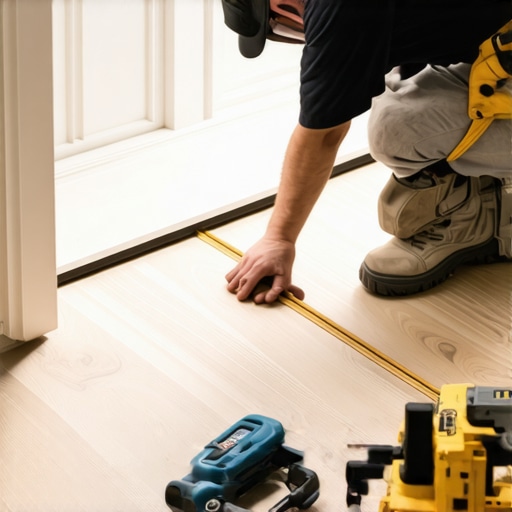 The Secret to Installing Plank Flooring Under Tight Door Jambs