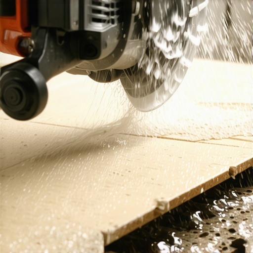 The Wet-Saw Splash Hack for Cleaner Tile Edges