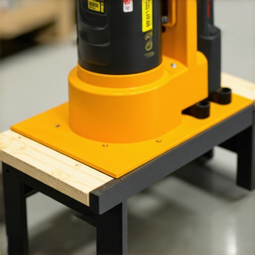 Precision Tools for Flooring A laser level projecting beams on a flat floor surface alongside a mortar mixer and moisture meter, showcasing essential tools for lasting flooring installation
