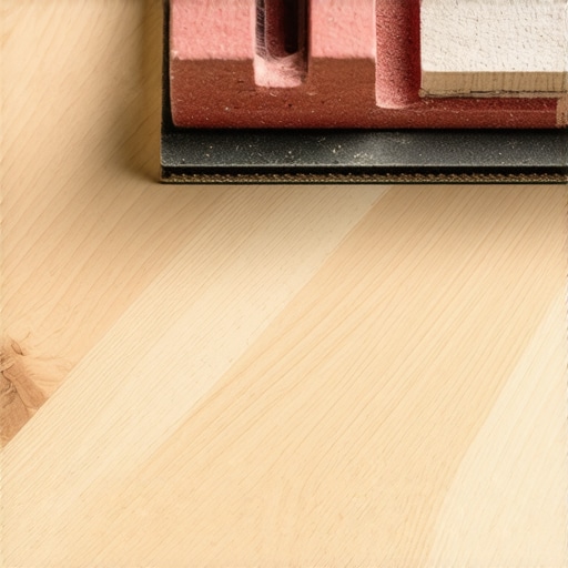Sanding Hardwood Floor for Perfect Finish A person sanding a wooden hardwood floor with fine sandpaper.