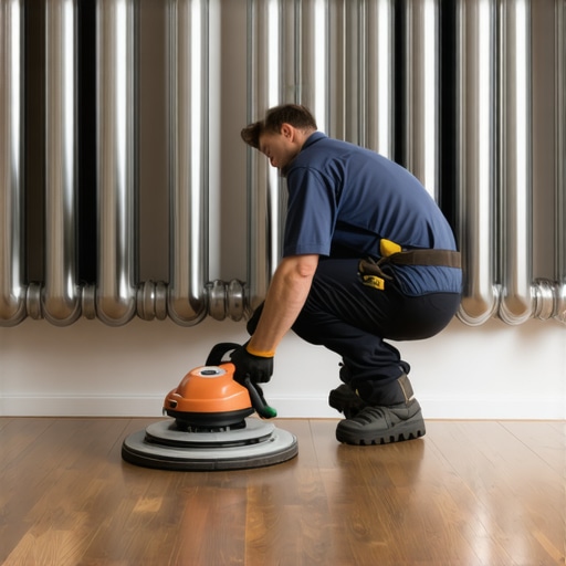 The Best Way to Sand Hardwood Around Bulky Radiator Pipes