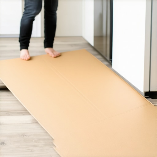 The Cardboard Trick for Sliding Appliances Over New Vinyl Planks