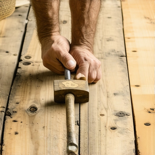The Hammer-and-Block Move for Closing Gaps in Old Wood Floors