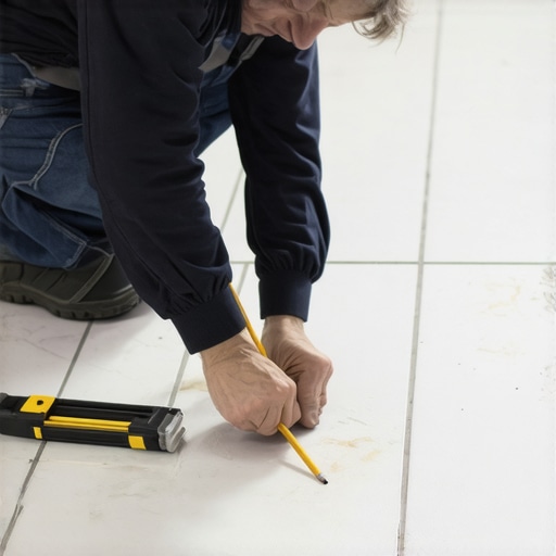 The Pencil Mark Trick for Perfectly Aligned Tile Rows