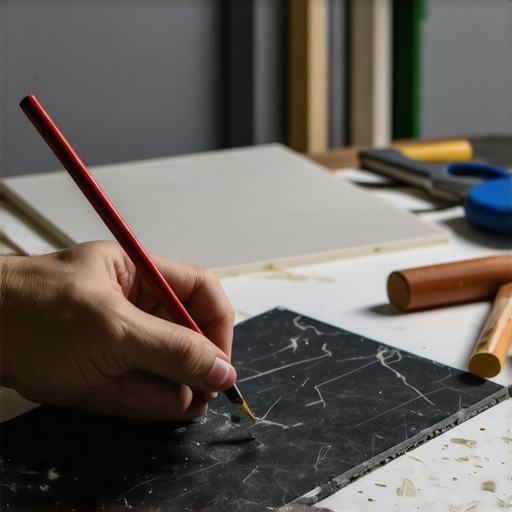 The Soapstone Pencil Trick for Marking Dark Tiles
