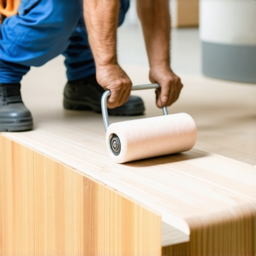 The Weighted Roller Trick for Perfect Vinyl Plank Adhesion