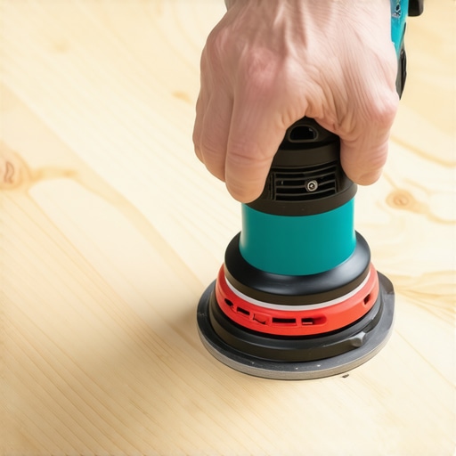 Mastering the Sanding Sequence on Maple Close-up of sanding maple wood to a smooth finish