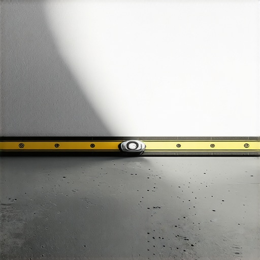 Checking subfloor flatness with a straightedge Professional contractor checking for subfloor dips using a straightedge and light test.