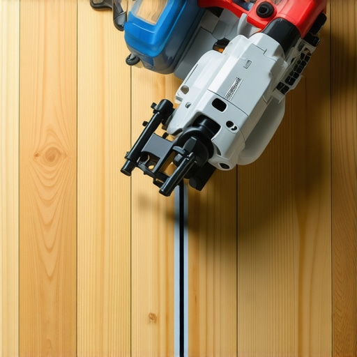 A top-down view of a circular saw cutting an I-shape into a damaged vinyl plank for replacement.