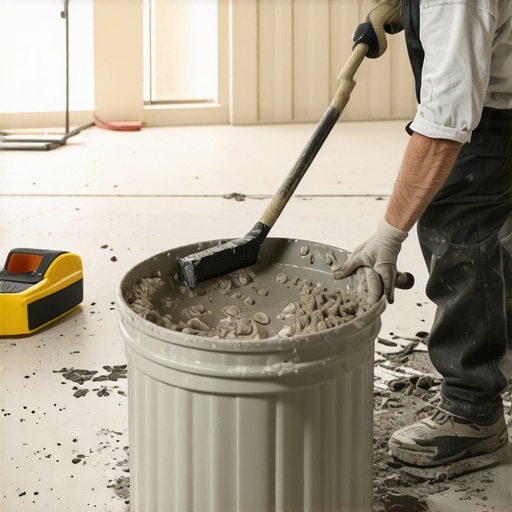 Pro secrets for mixing floor leveler without air bubbles A professional mixing floor leveling compound with a low-speed paddle to prevent pinholes.