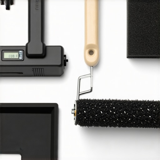 Professional Flooring Installation Tools for Success Professional tools including moisture meter and mixing paddle for flooring installation