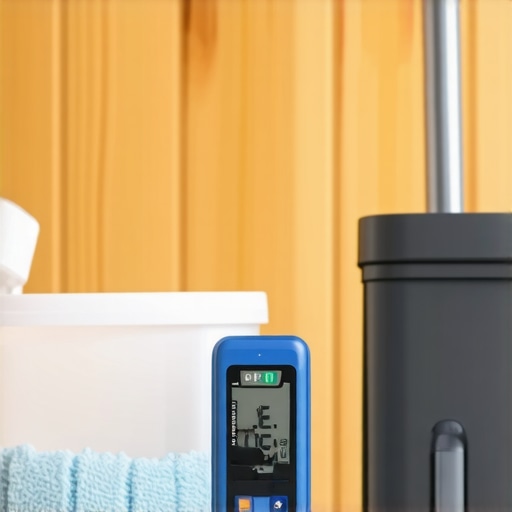 Professional Flooring Maintenance Tools Moisture meter and cleaning tools for hardwood floor maintenance