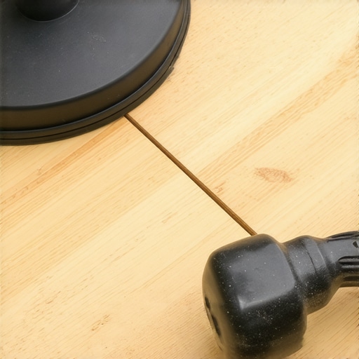 Professional closing gaps in bamboo flooring with a gap fixer tool Using a suction cup block and mallet to repair gaps in bamboo floors.