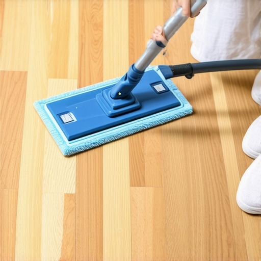 Proper Damp Moping for Laminate Floors Cleaning laminate floors with a microfiber spray mop