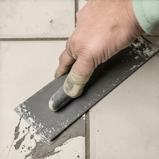 Proper Thinset Ridges for Tile Installation Close-up of straight-line mortar ridges created by a square-notch trowel for 100 percent tile coverage.