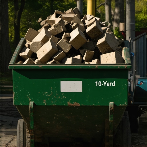 The 10 yard dumpster weight limit secret for heavy tile demo in Reeds Spring