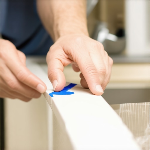 The Blue Painter's Tape Trick for Perfect Caulk Lines