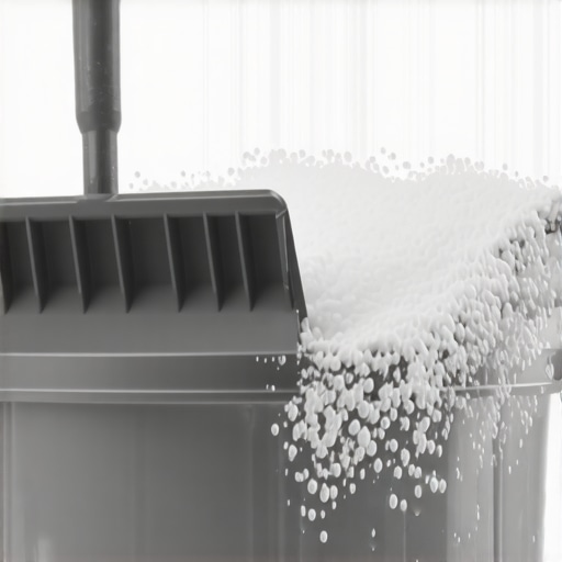 The Danger of High-Speed Mixing for Floor Leveler Close-up of a mixing paddle creating air bubbles in floor leveling compound.