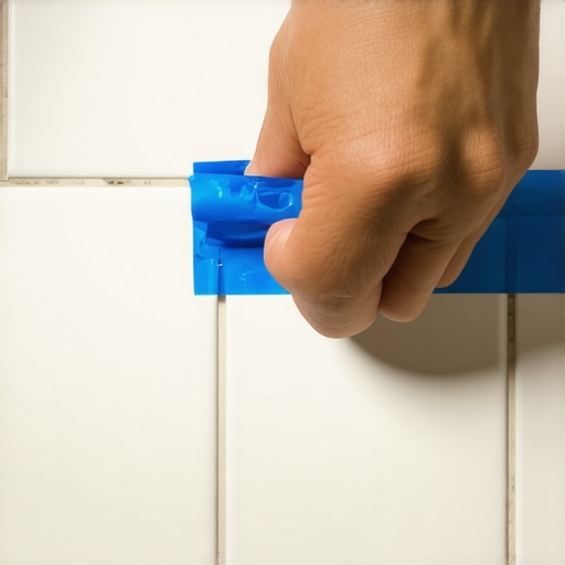 The Painters Tape Secret for Perfectly Straight Grout Lines
