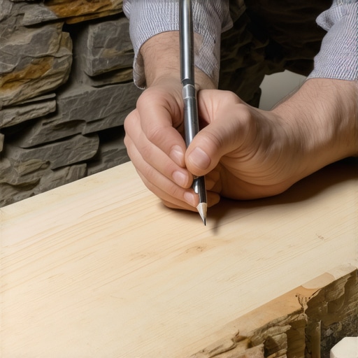 The Trick for Scribing Wood Planks to a Stone Fireplace