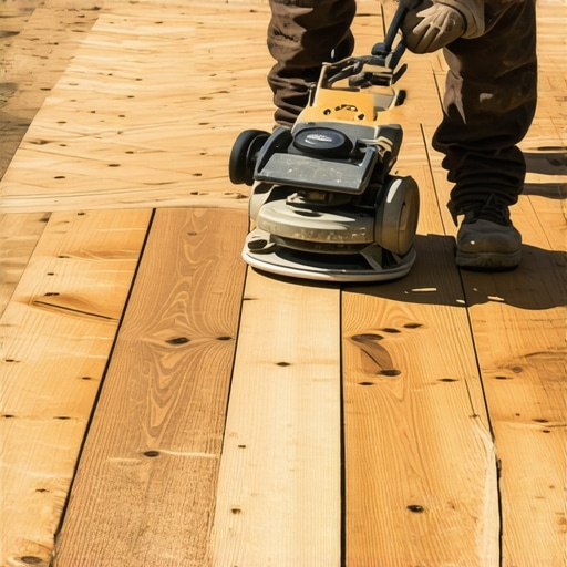 The best way to sand a deck without leaving swirl marks
