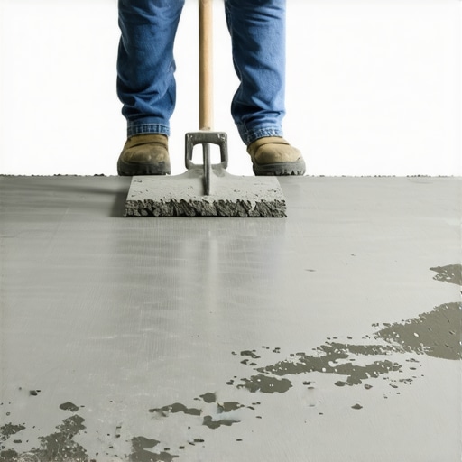 Close-up of contractor back-buttering a tile to ensure full mortar coverage and prevent cracking.