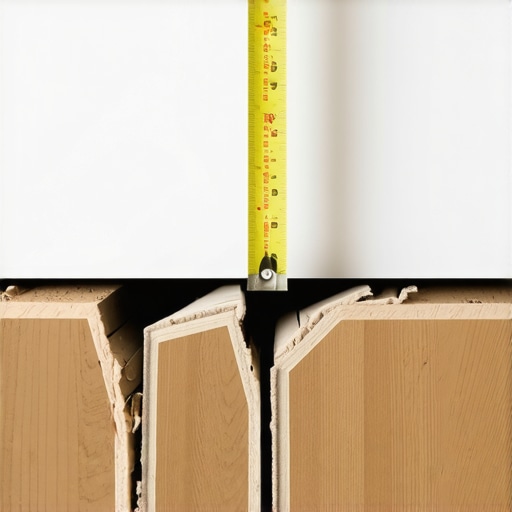 Buckled flooring caused by a lack of expansion gaps at the wall