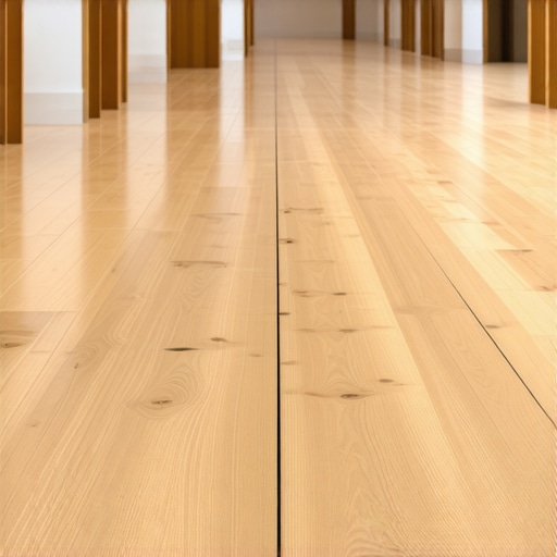 The string-line method for perfectly straight hallway wood