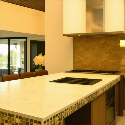 Why Your Open Concept Kitchen Island Needs a Custom Tile Border